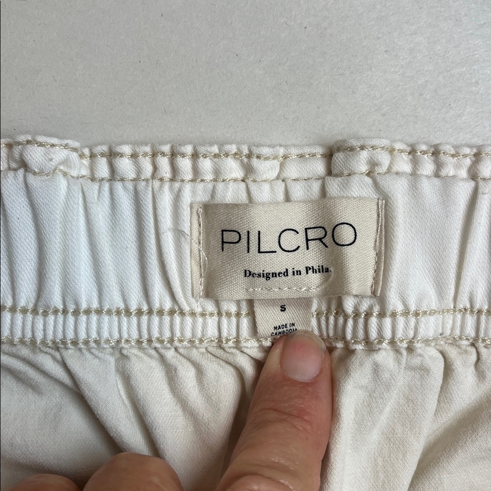 Anthropologie White Utility Cargo Pants - Picture 10 of 12